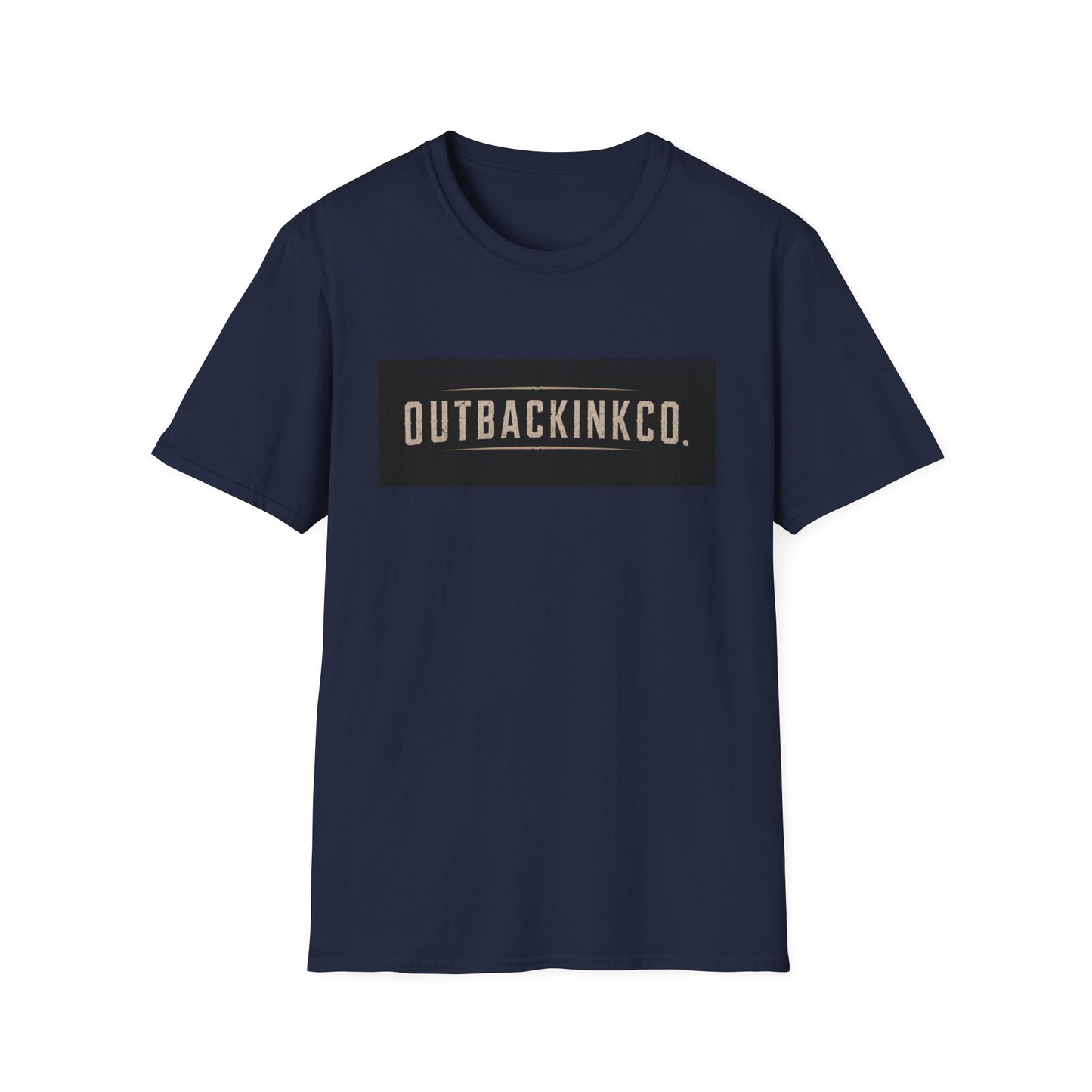 OutbackInkCo Logo T-Shirt — Minimal Vintage Box Graphic Tee