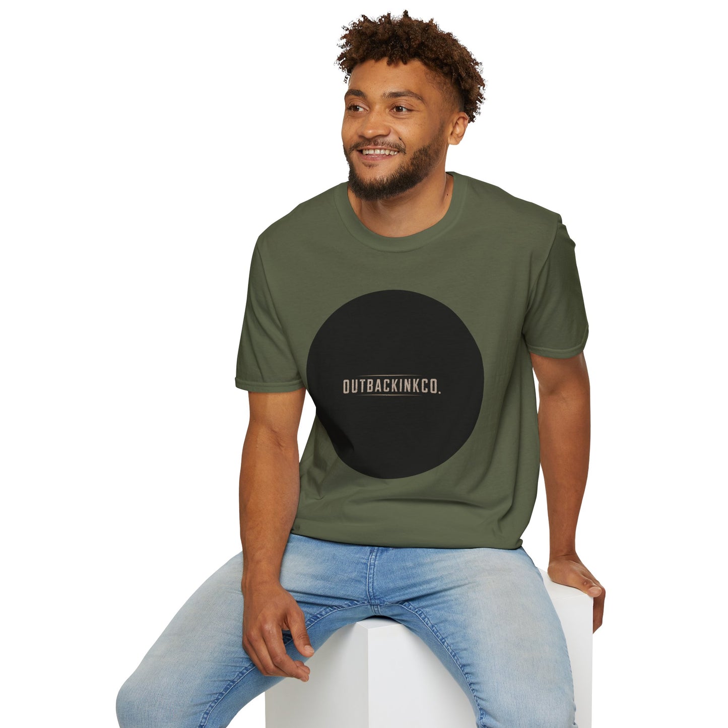 Circle Logo T-Shirt — OUTBACKINKCO. Minimal Graphic Tee