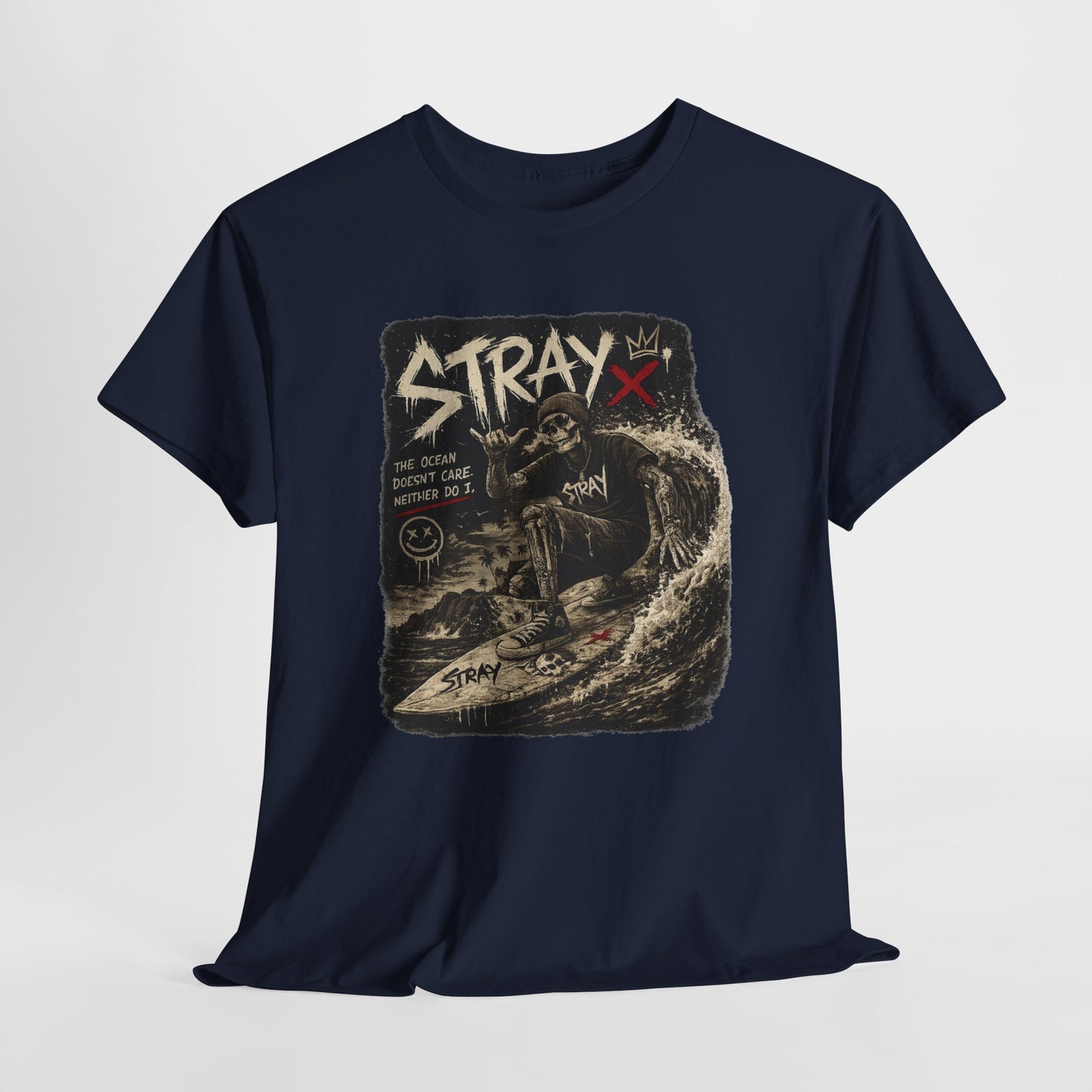 Stray Skull Wave Graphic Tee