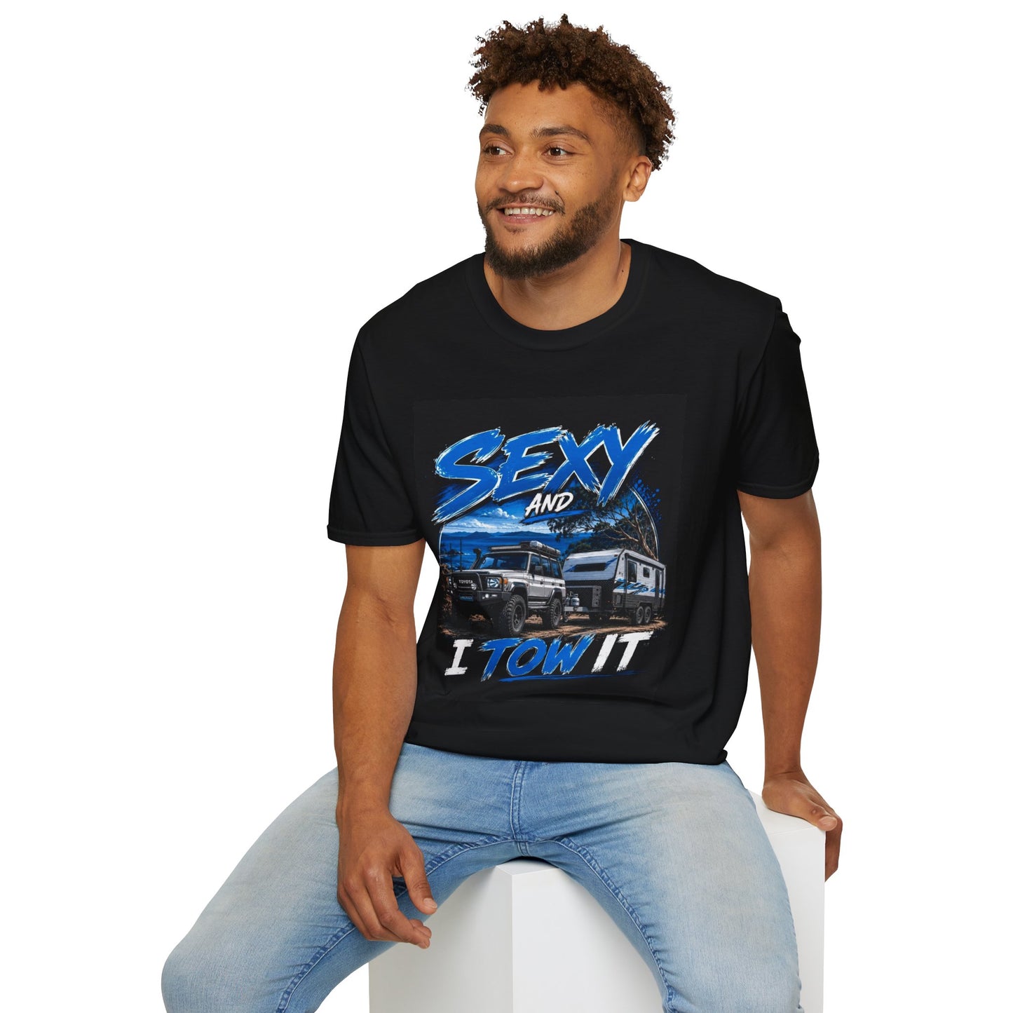 T-Shirt — 'Sexy and I Tow It' Trucker Tee | Funny RV & Tow Lifestyle Shirt