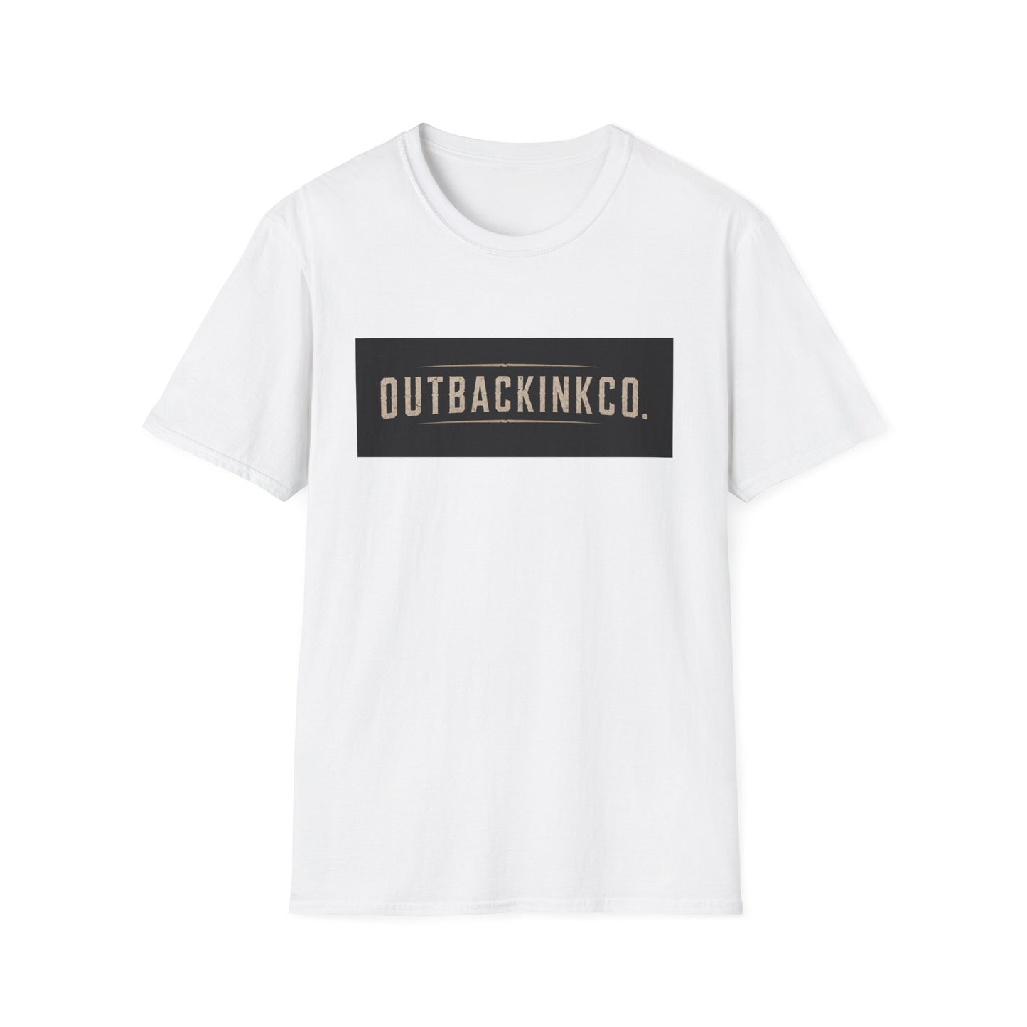 OutbackInkCo Logo T-Shirt — Minimal Vintage Box Graphic Tee