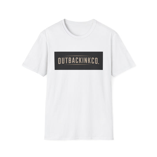 OutbackInkCo Logo T-Shirt — Minimal Vintage Box Graphic Tee