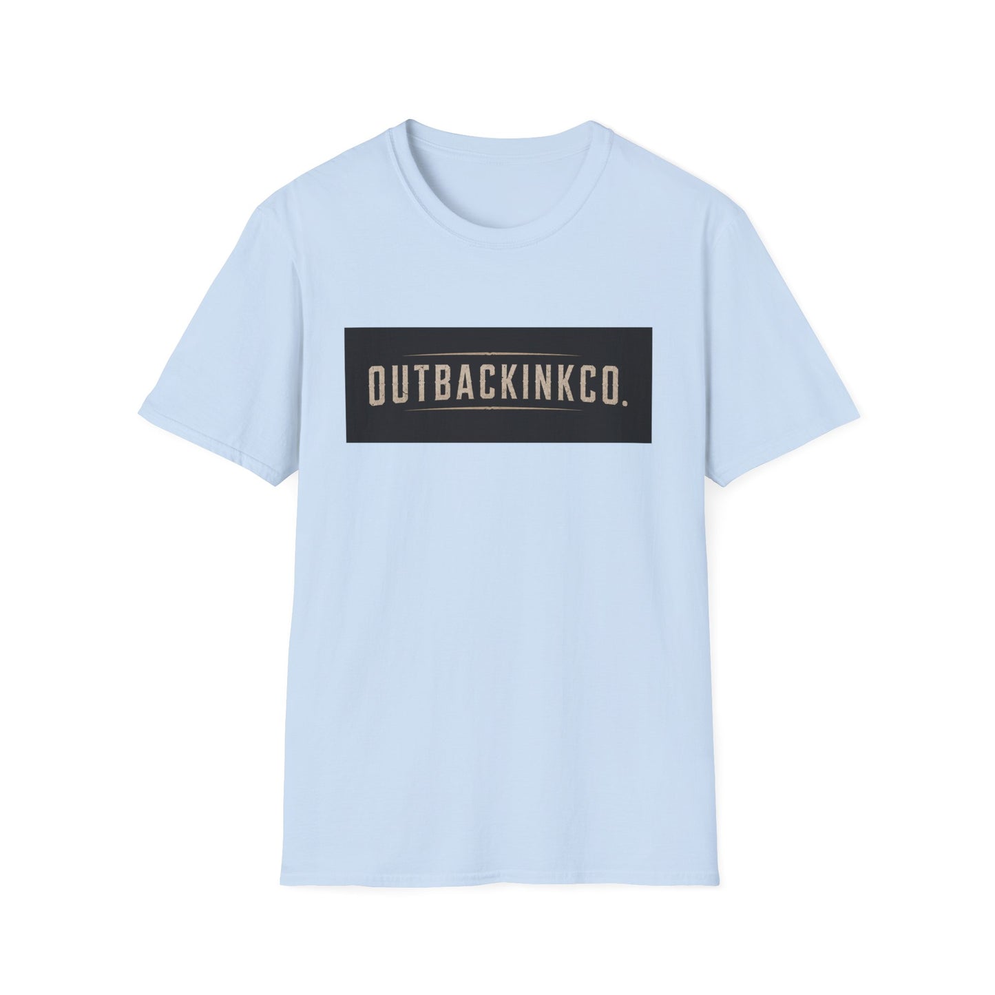 OutbackInkCo Logo T-Shirt — Minimal Vintage Box Graphic Tee