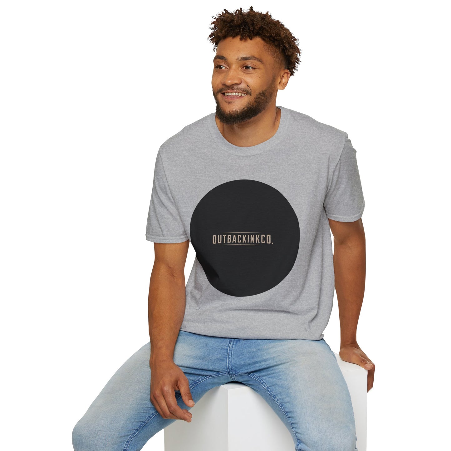 Circle Logo T-Shirt — OUTBACKINKCO. Minimal Graphic Tee
