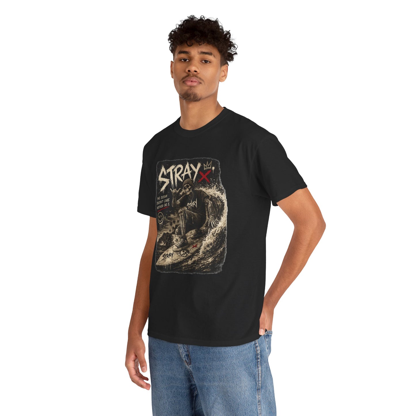 Stray Skull Wave Graphic Tee