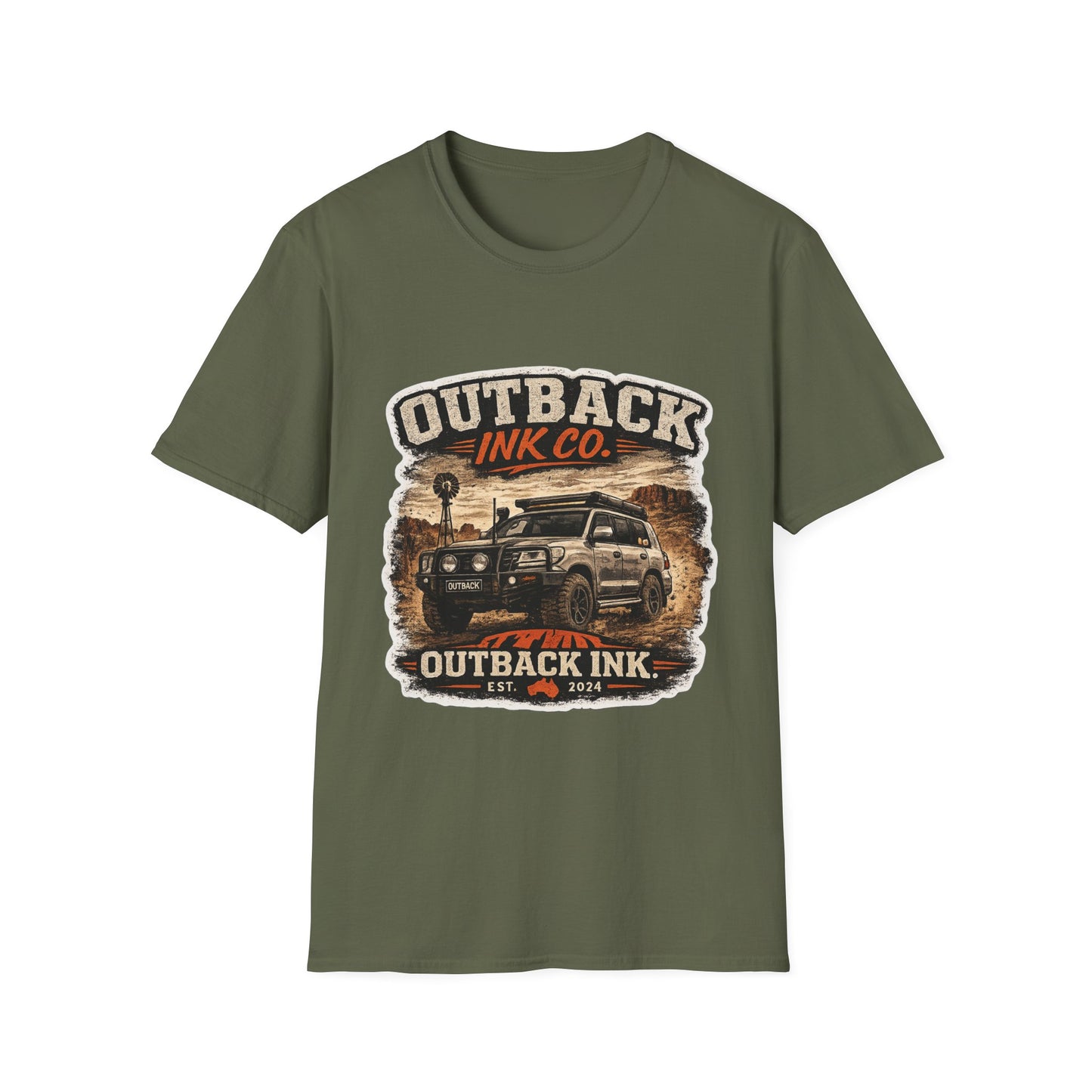 Outback Ink Co. Vintage 4WD Camping T-Shirt