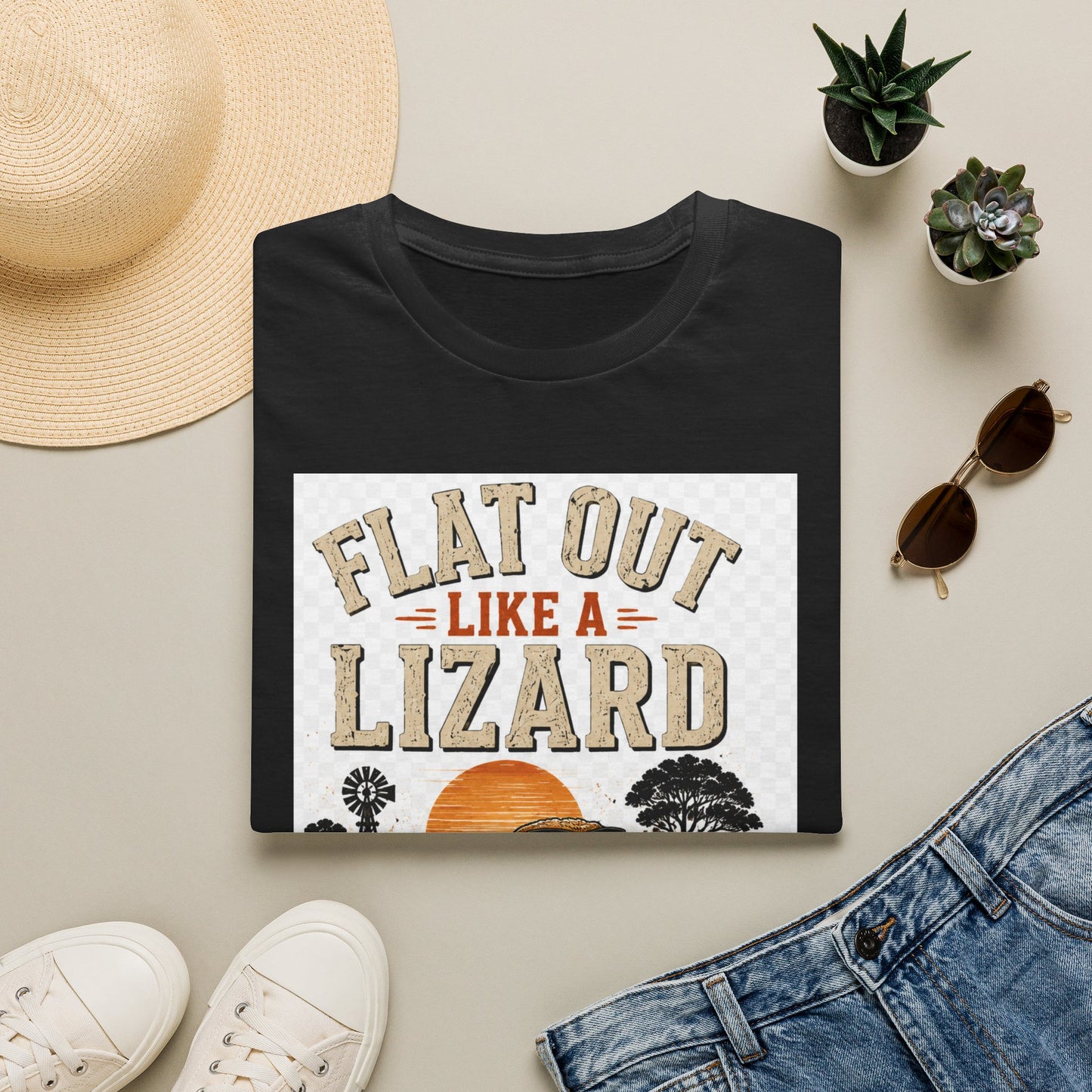 Flat Out Like a Lizard Vintage Aussie T-Shirt — Funny Aussie Tee
