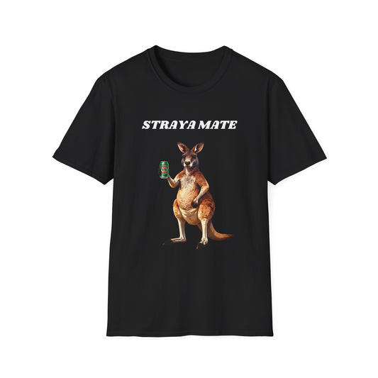STRAYA MATE | Funny Australian Kangaroo T-Shirt | Outback Ink Co.