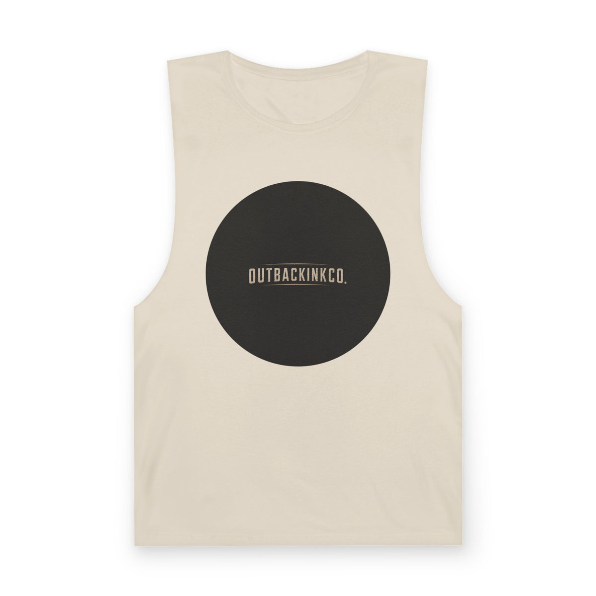 Barnard Tank Top — Minimal 'OUTBACKINKCO.' Circle Logo