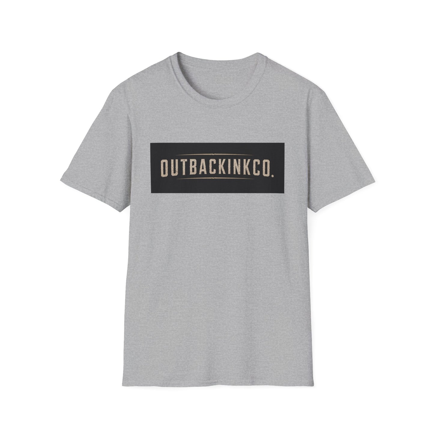 OutbackInkCo Logo T-Shirt — Minimal Vintage Box Graphic Tee