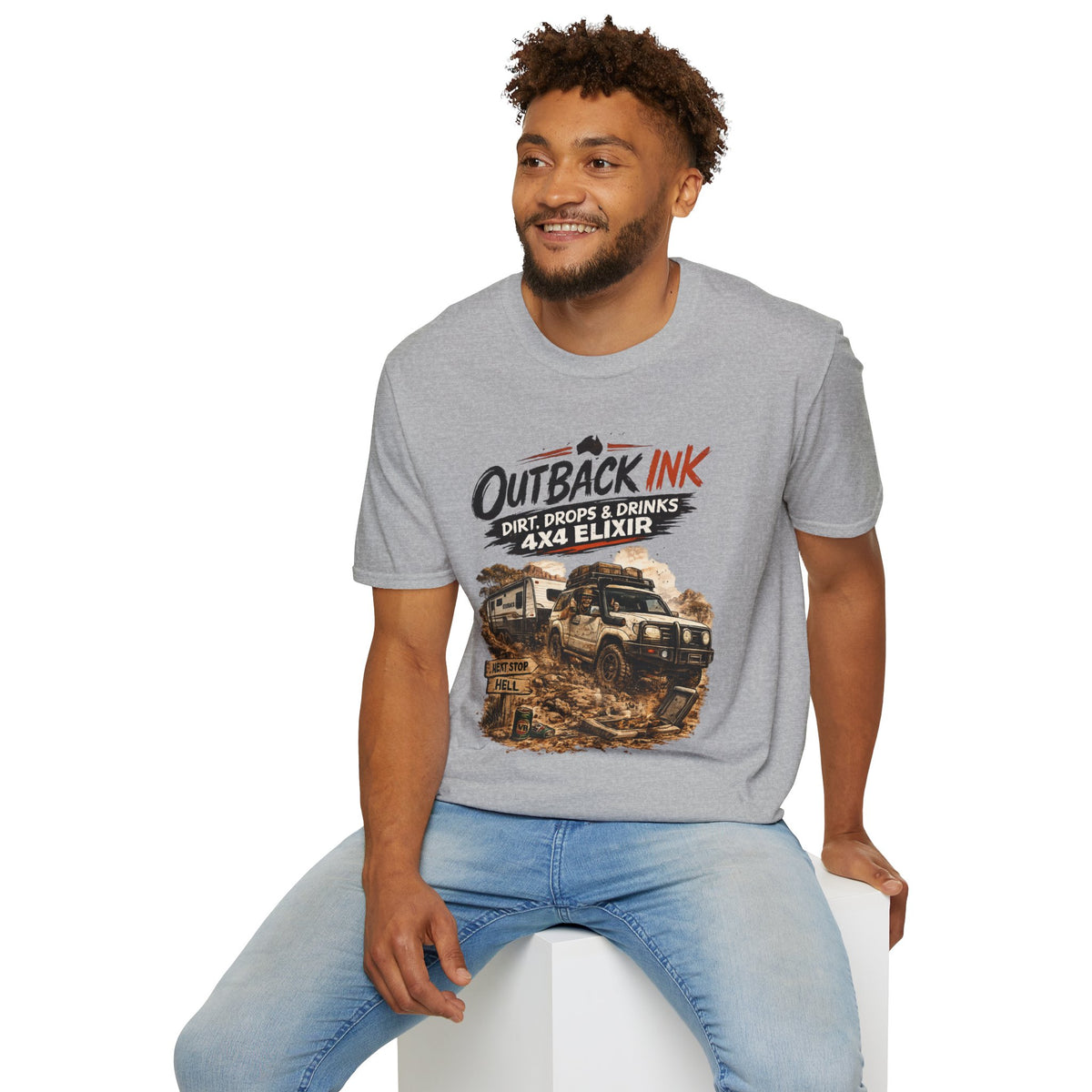 Outback Ink 4x4 T-Shirt – Dirt, Drops & Drinks Off-Road Graphic Tee