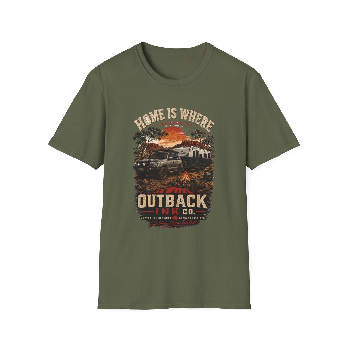 Home Is Where We Park It | Outback Ink Co. Premium Camping T-Shirt
