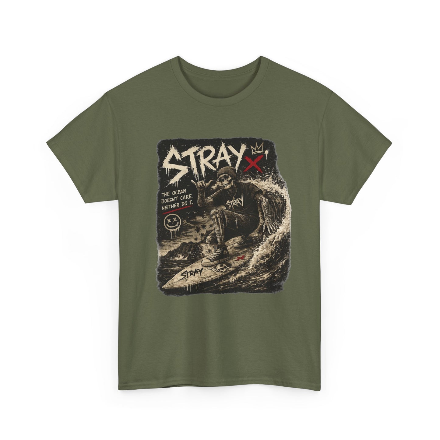 Stray Skull Wave Graphic Tee