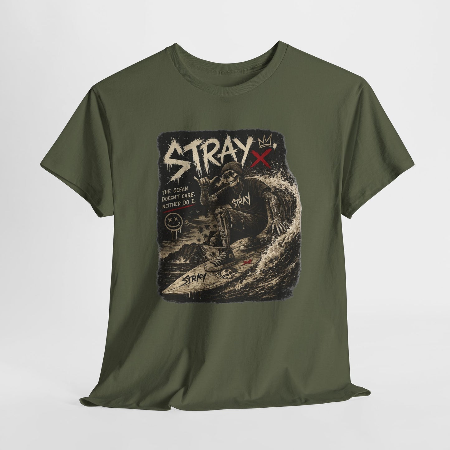 Stray Skull Wave Graphic Tee