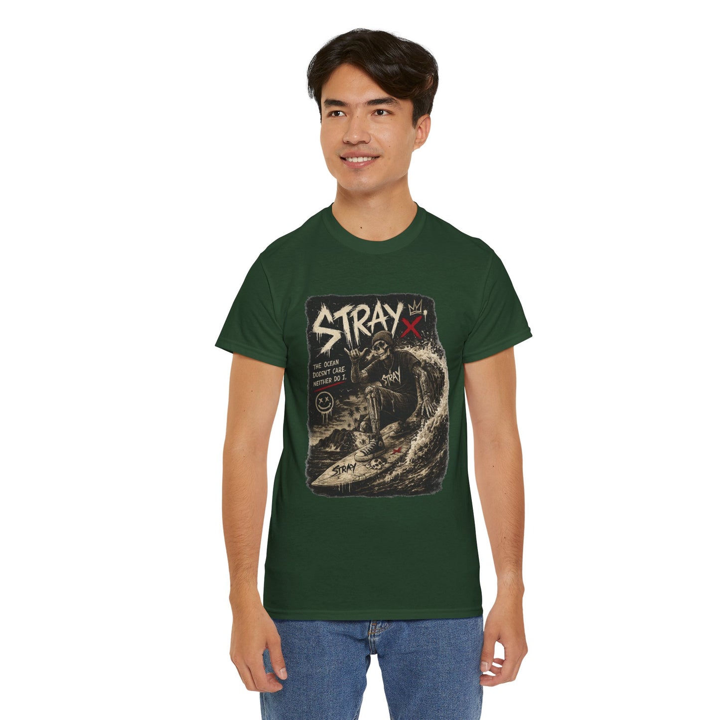 Stray Skull Wave Graphic Tee