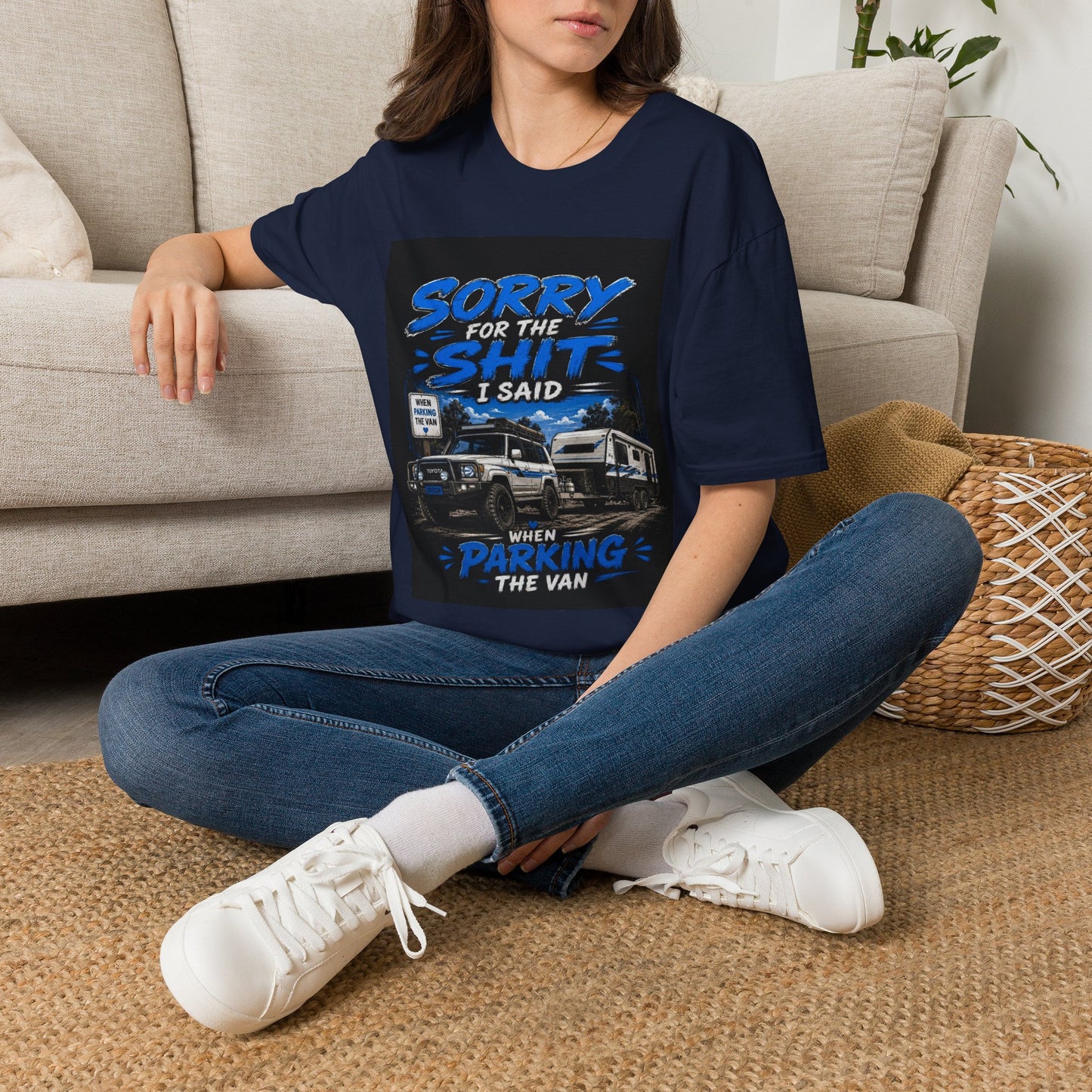 T-Shirt — "Sorry for the Shit I Said When Parking the Van" Graphic Tee