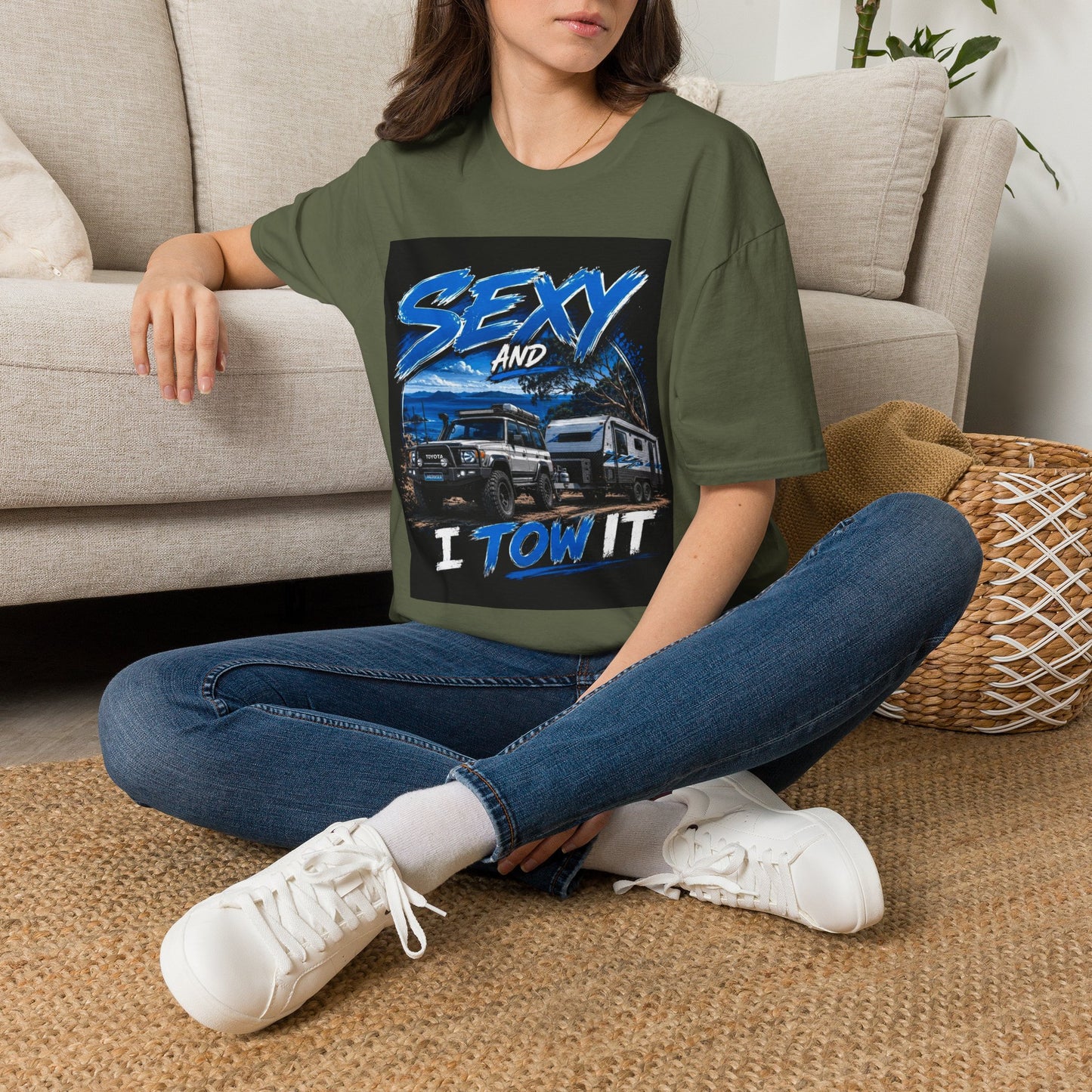T-Shirt — 'Sexy and I Tow It' Trucker Tee | Funny RV & Tow Lifestyle Shirt