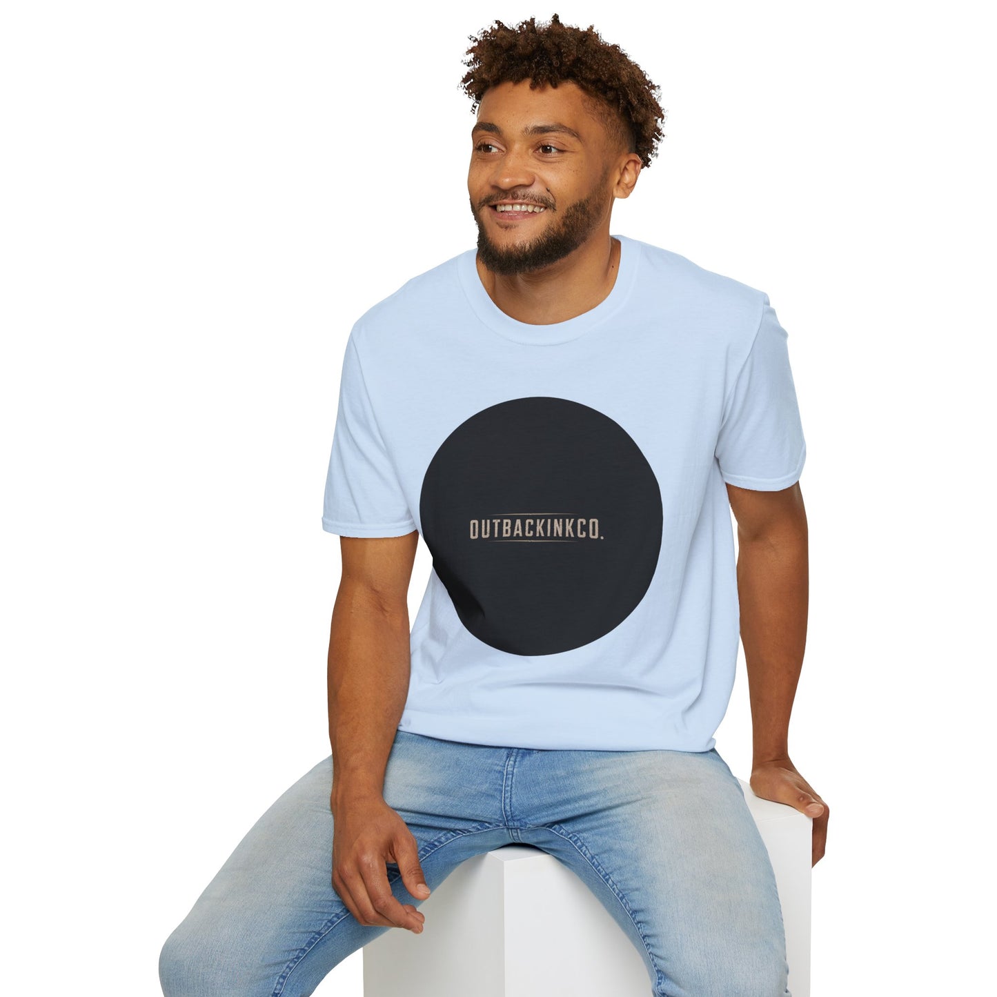 Circle Logo T-Shirt — OUTBACKINKCO. Minimal Graphic Tee