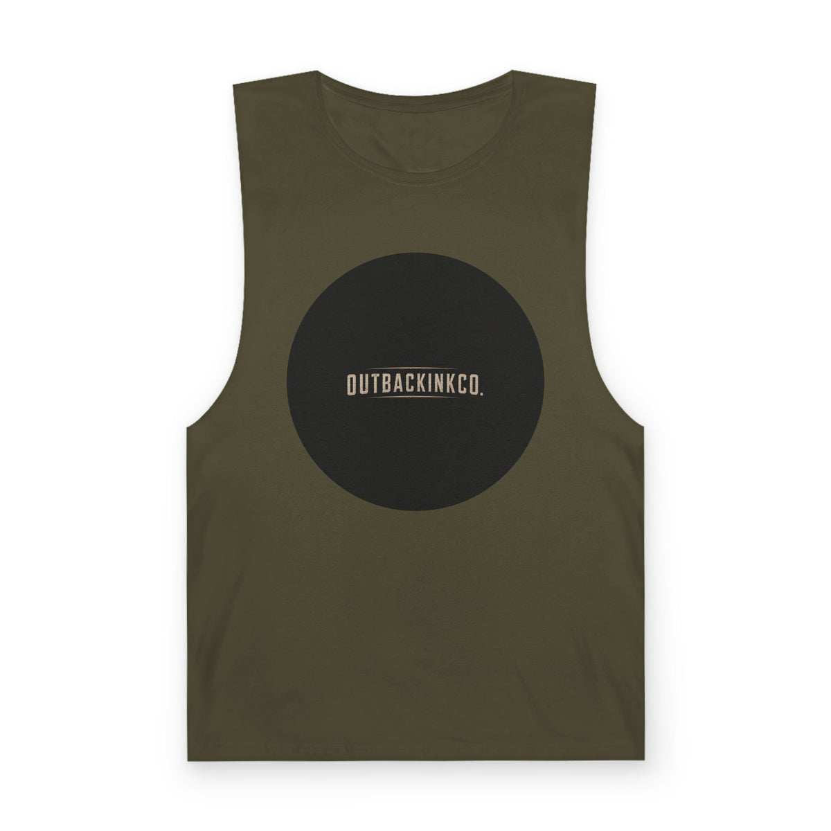 Barnard Tank Top — Minimal 'OUTBACKINKCO.' Circle Logo