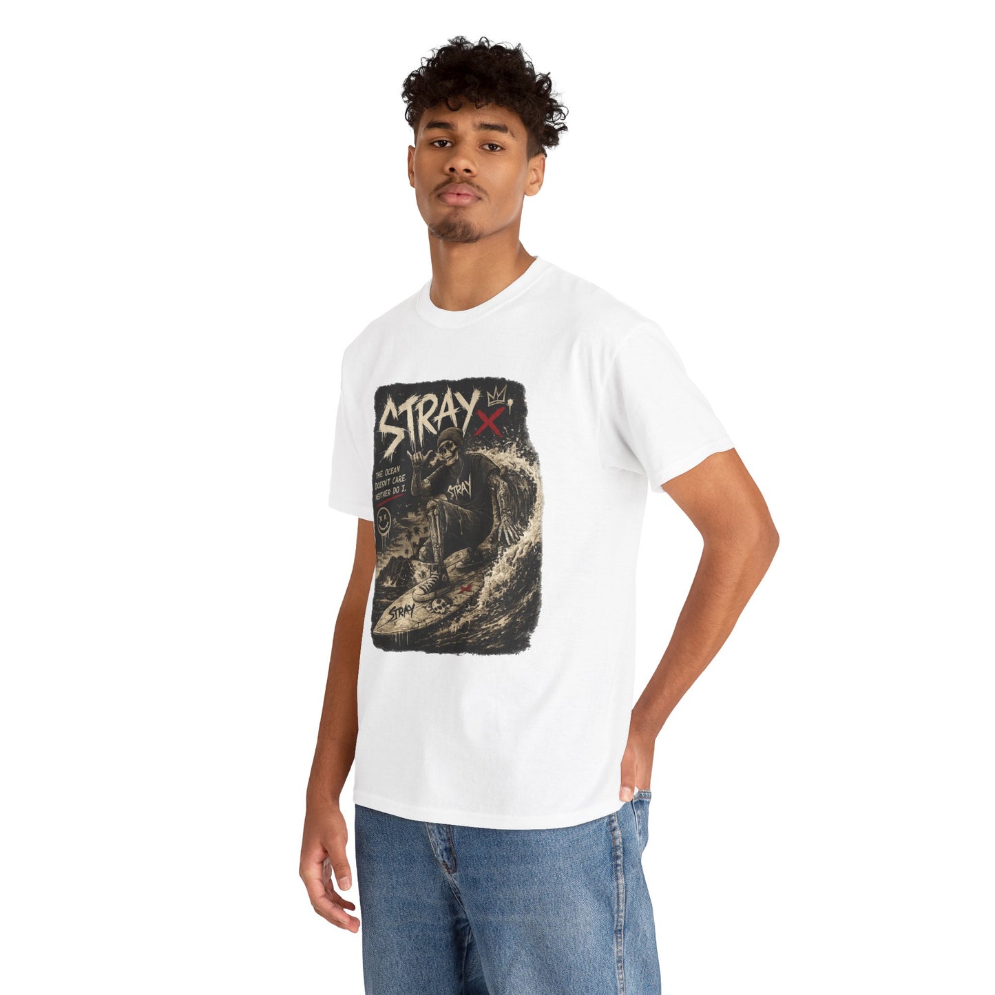 Stray Skull Wave Graphic Tee