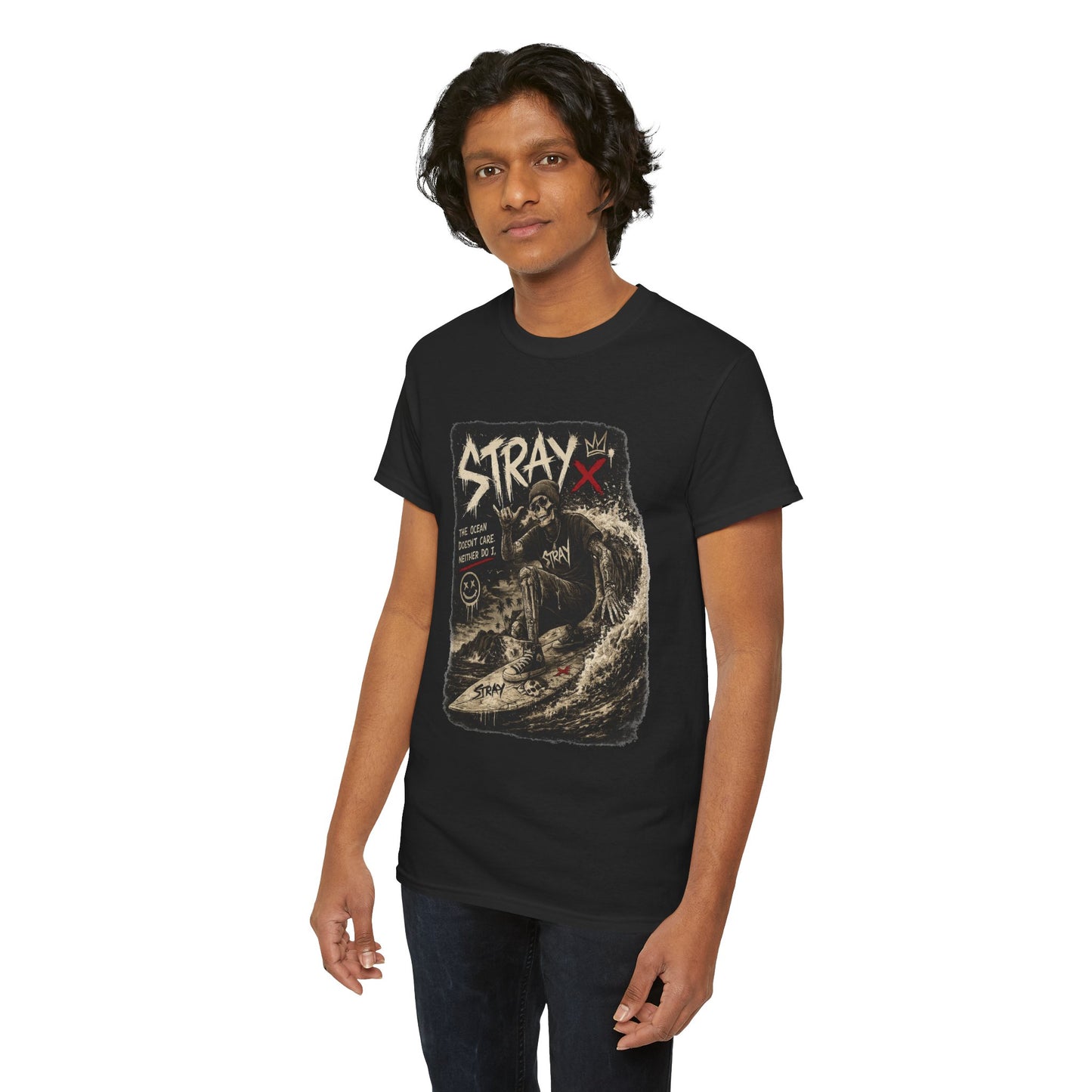 Stray Skull Wave Graphic Tee