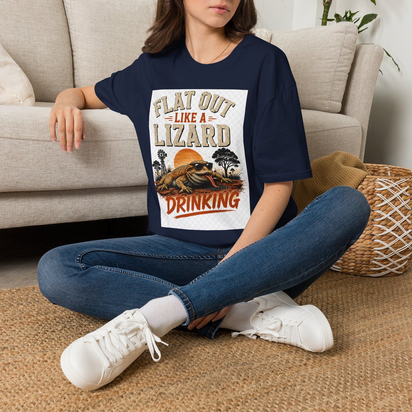 Flat Out Like a Lizard Vintage Aussie T-Shirt — Funny Aussie Tee