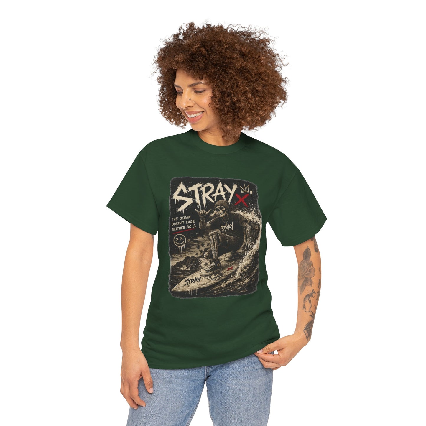Stray Skull Wave Graphic Tee