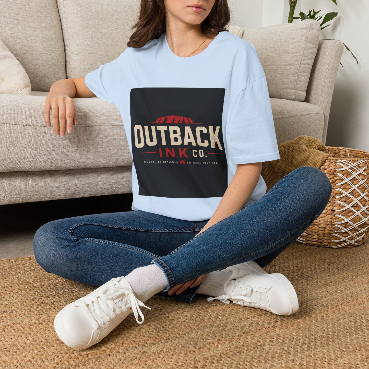 Outback Ink Co. T-Shirt — Retro Desert Logo Tee