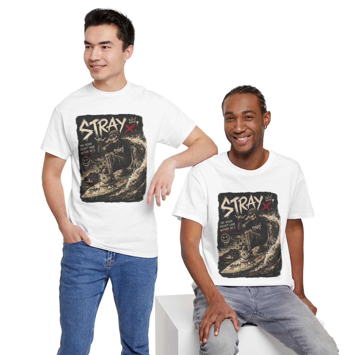 Stray Skull Wave Graphic Tee