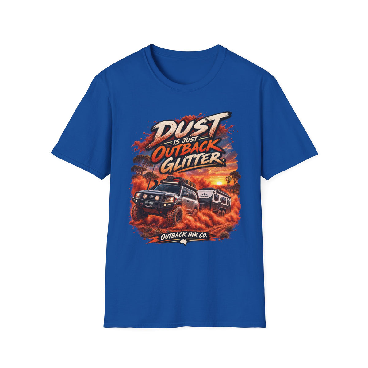 Outback Glitter Tee — "Dust Is Just Outback Glitter" Graphic T-Shirt