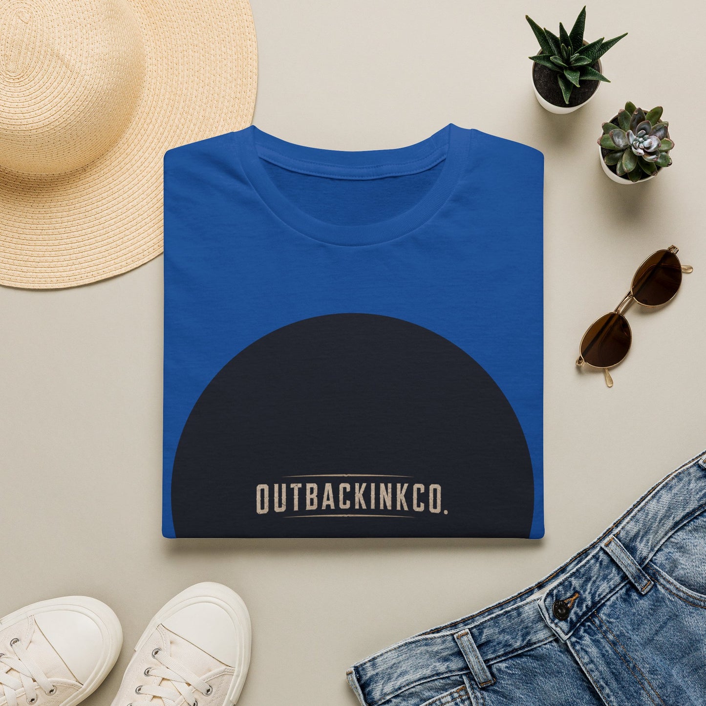 Circle Logo T-Shirt — OUTBACKINKCO. Minimal Graphic Tee