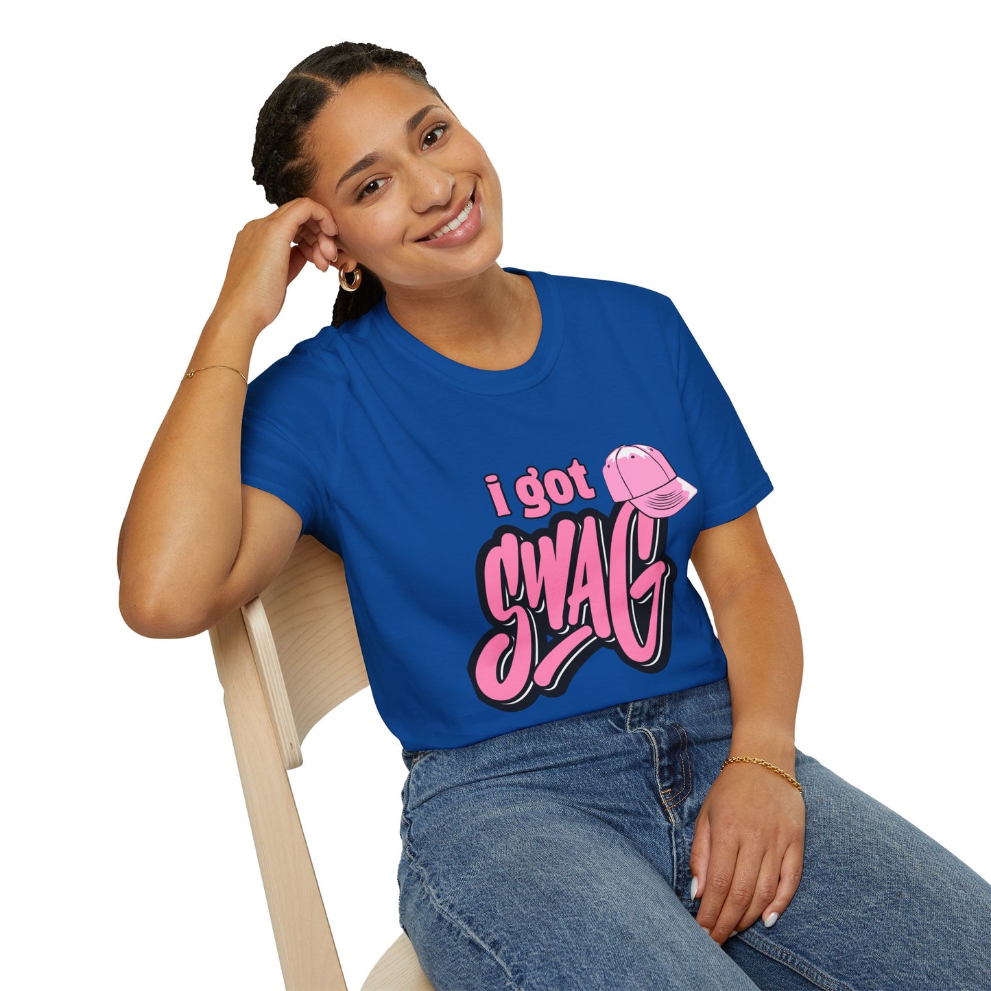 I Got Swag T-Shirt — Pink Hat Graphic Tee