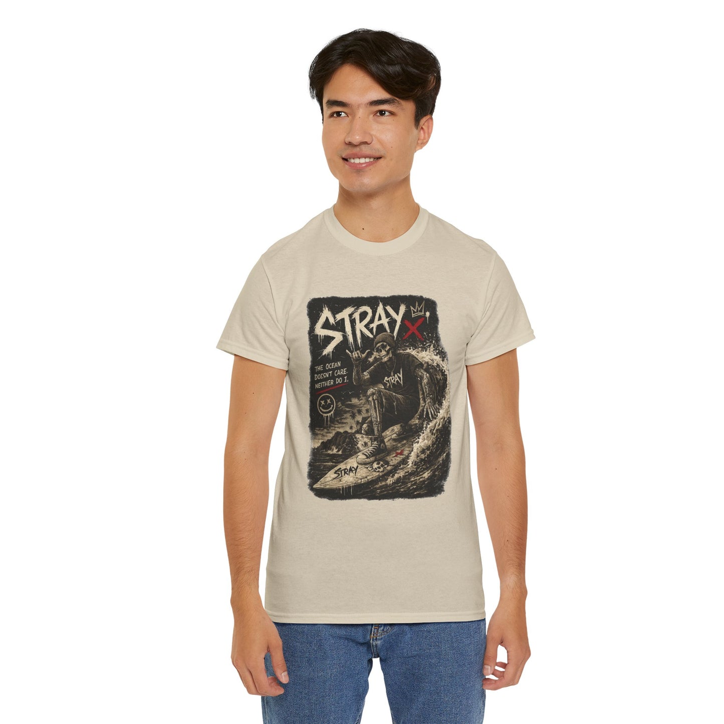 Stray Skull Wave Graphic Tee