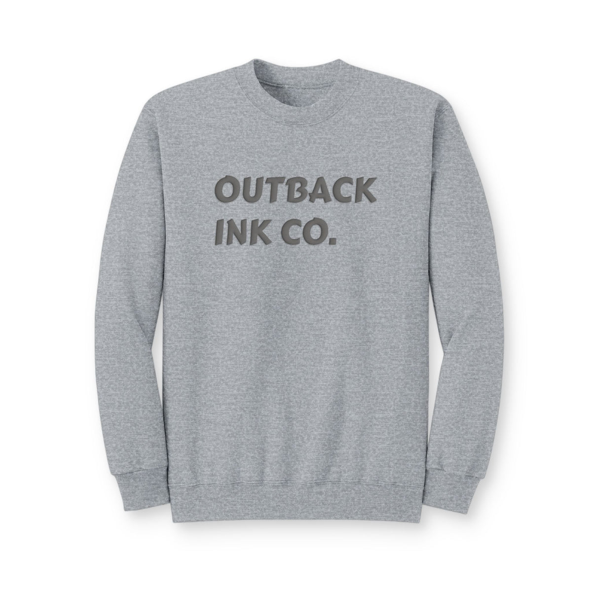 Outback Ink Co. Crewneck Sweatshirt — Minimal Logo Pullover