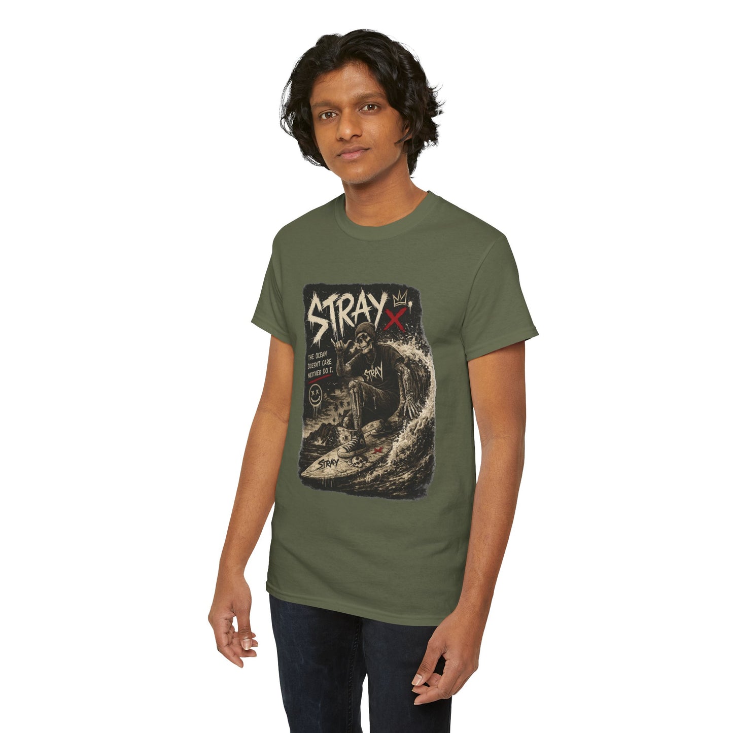 Stray Skull Wave Graphic Tee