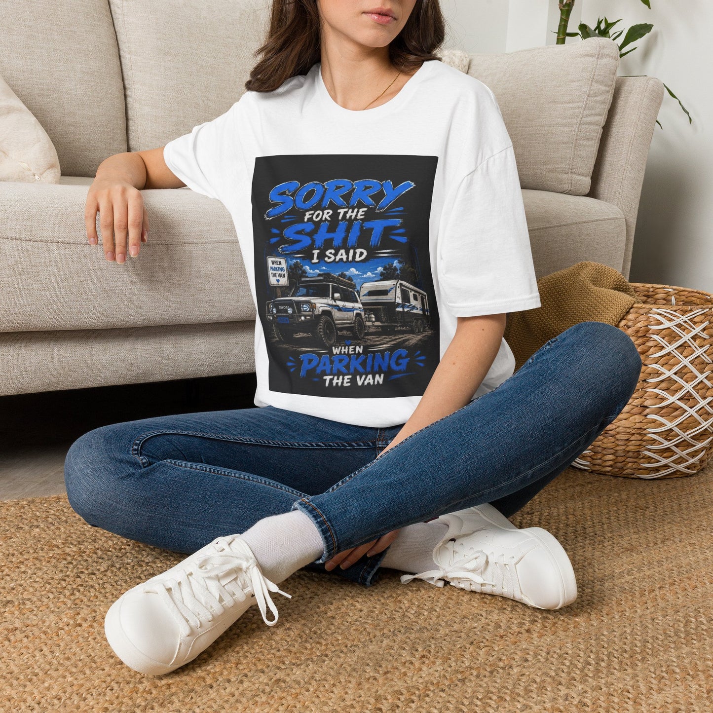 T-Shirt — "Sorry for the Shit I Said When Parking the Van" Graphic Tee