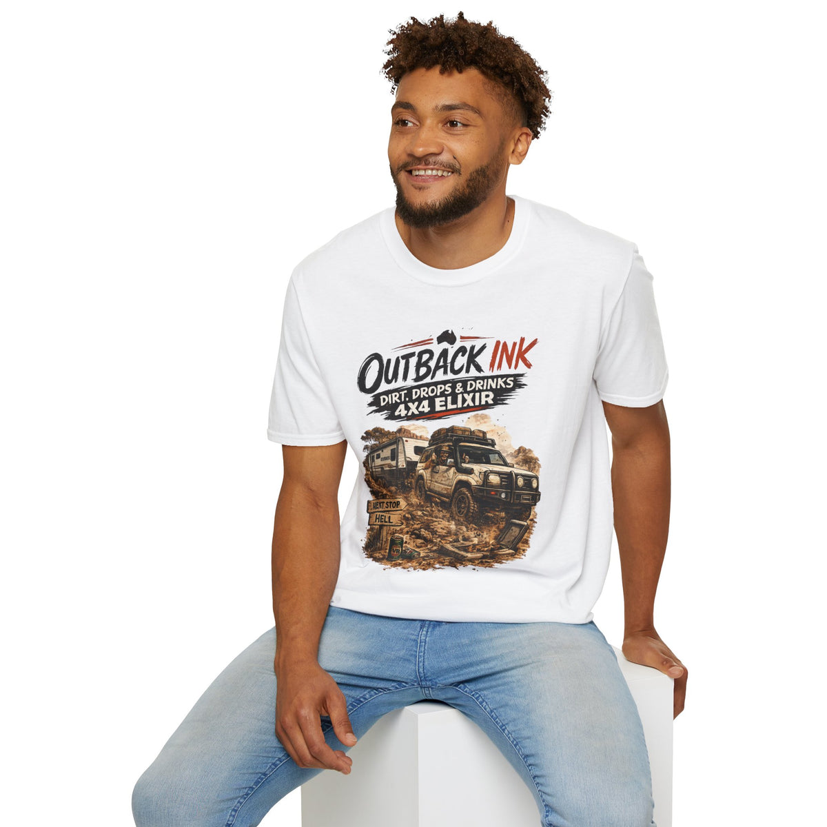 Outback Ink 4x4 T-Shirt – Dirt, Drops & Drinks Off-Road Graphic Tee