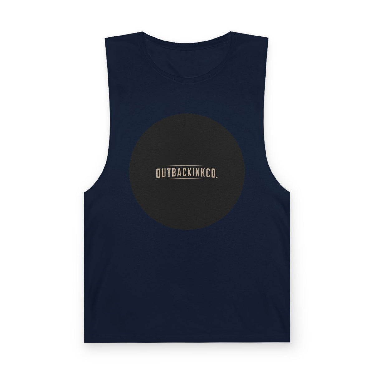 Barnard Tank Top — Minimal 'OUTBACKINKCO.' Circle Logo