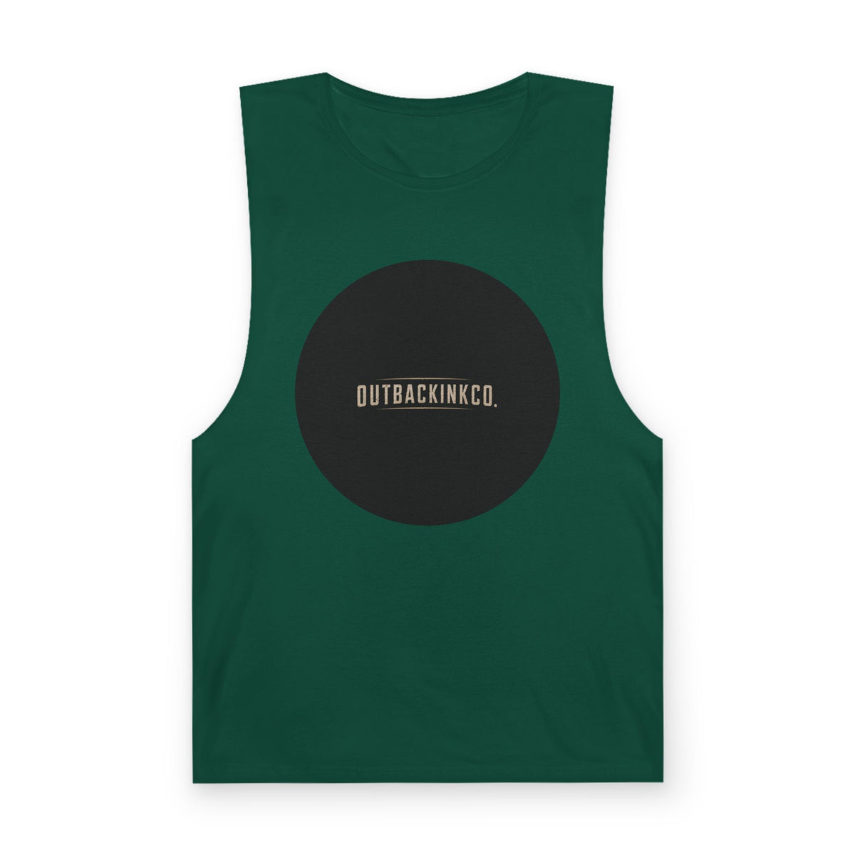 Barnard Tank Top — Minimal 'OUTBACKINKCO.' Circle Logo