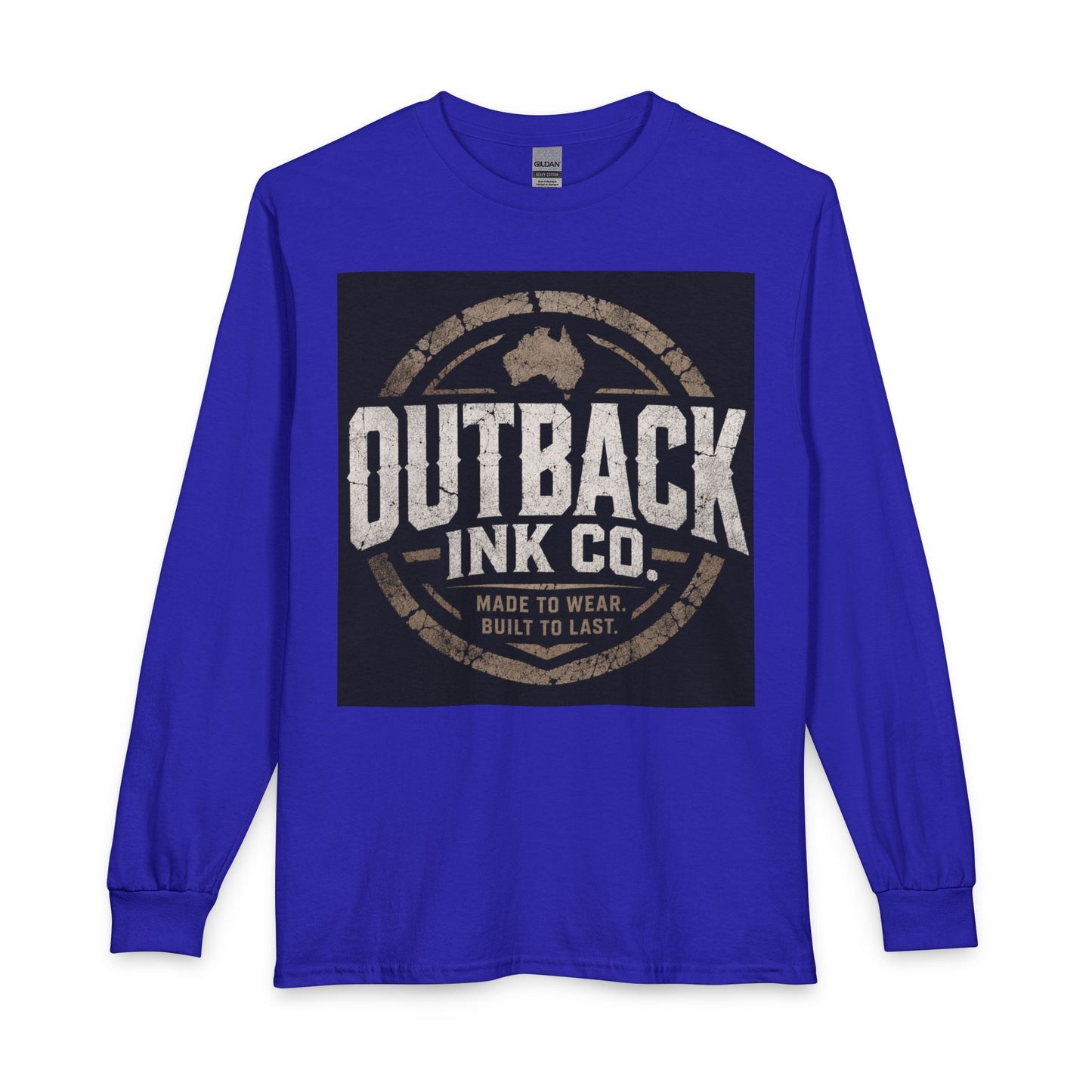 Outback Ink Co. Long Sleeve Tee — Vintage Australian Logo