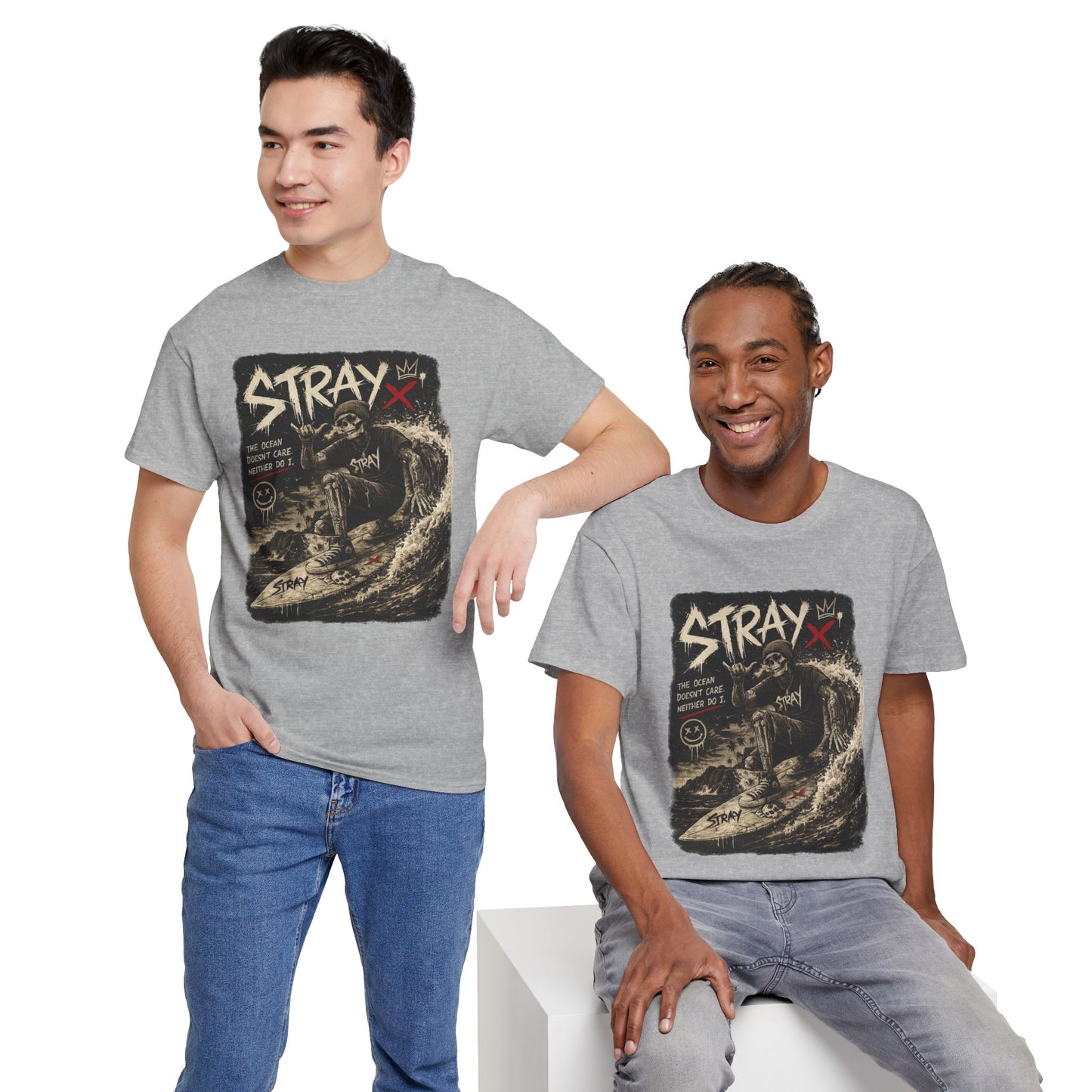 Stray Skull Wave Graphic Tee