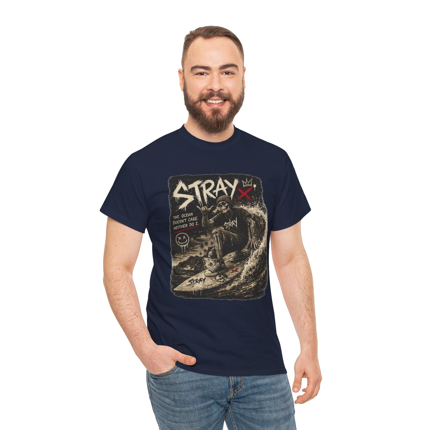 Stray Skull Wave Graphic Tee