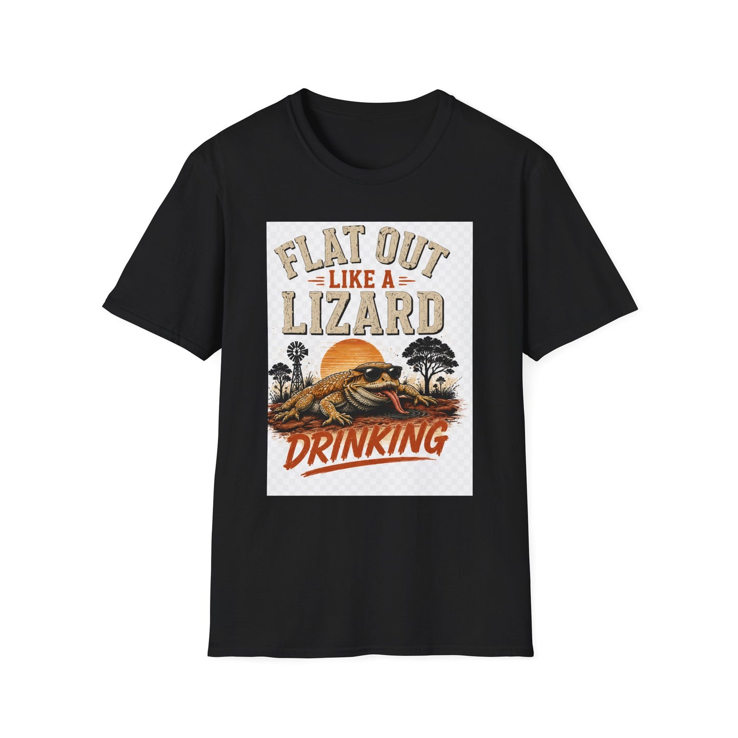 Flat Out Like a Lizard Vintage Aussie T-Shirt — Funny Aussie Tee