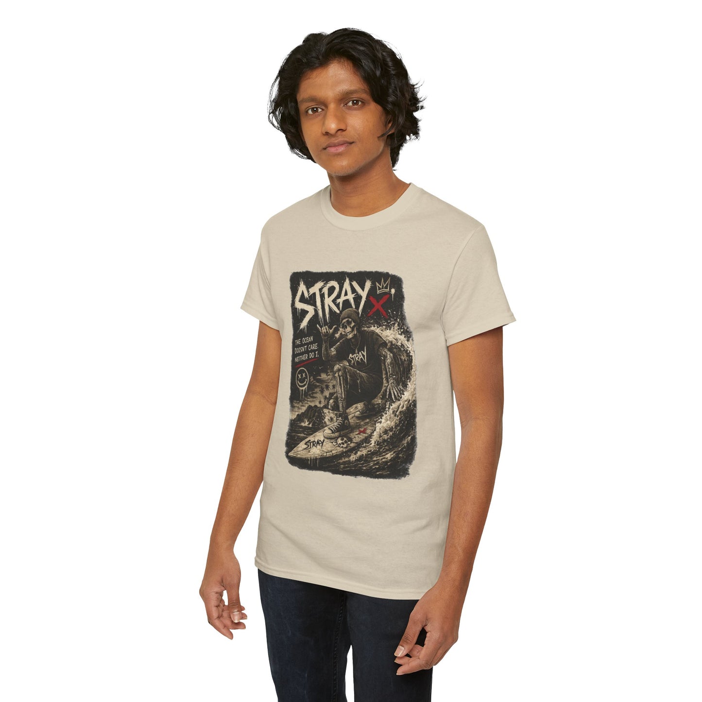 Stray Skull Wave Graphic Tee