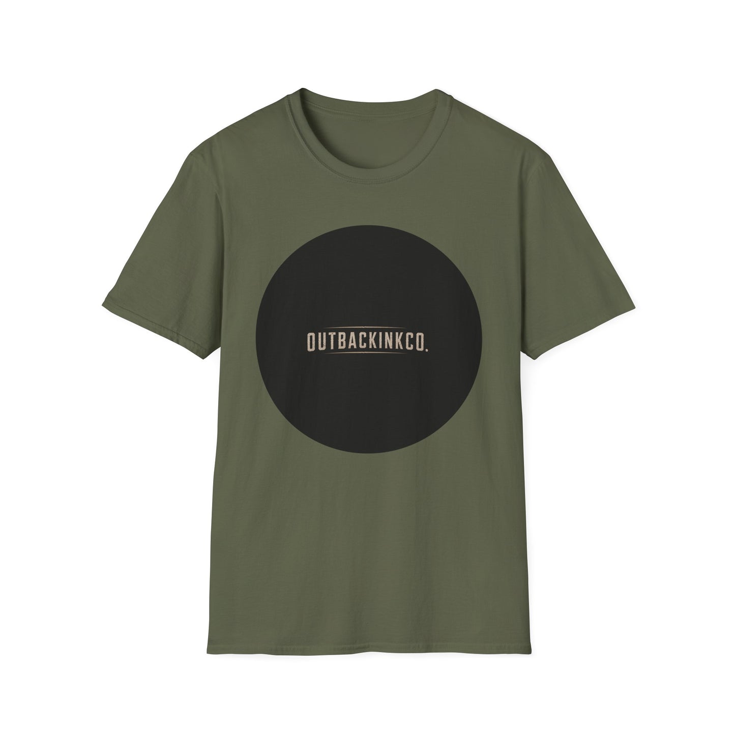 Circle Logo T-Shirt — OUTBACKINKCO. Minimal Graphic Tee